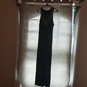 Olive embellished dress